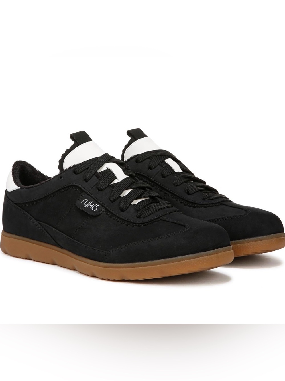 Ryka Women's Effortless Lace Up Size 8.5 Black Suede